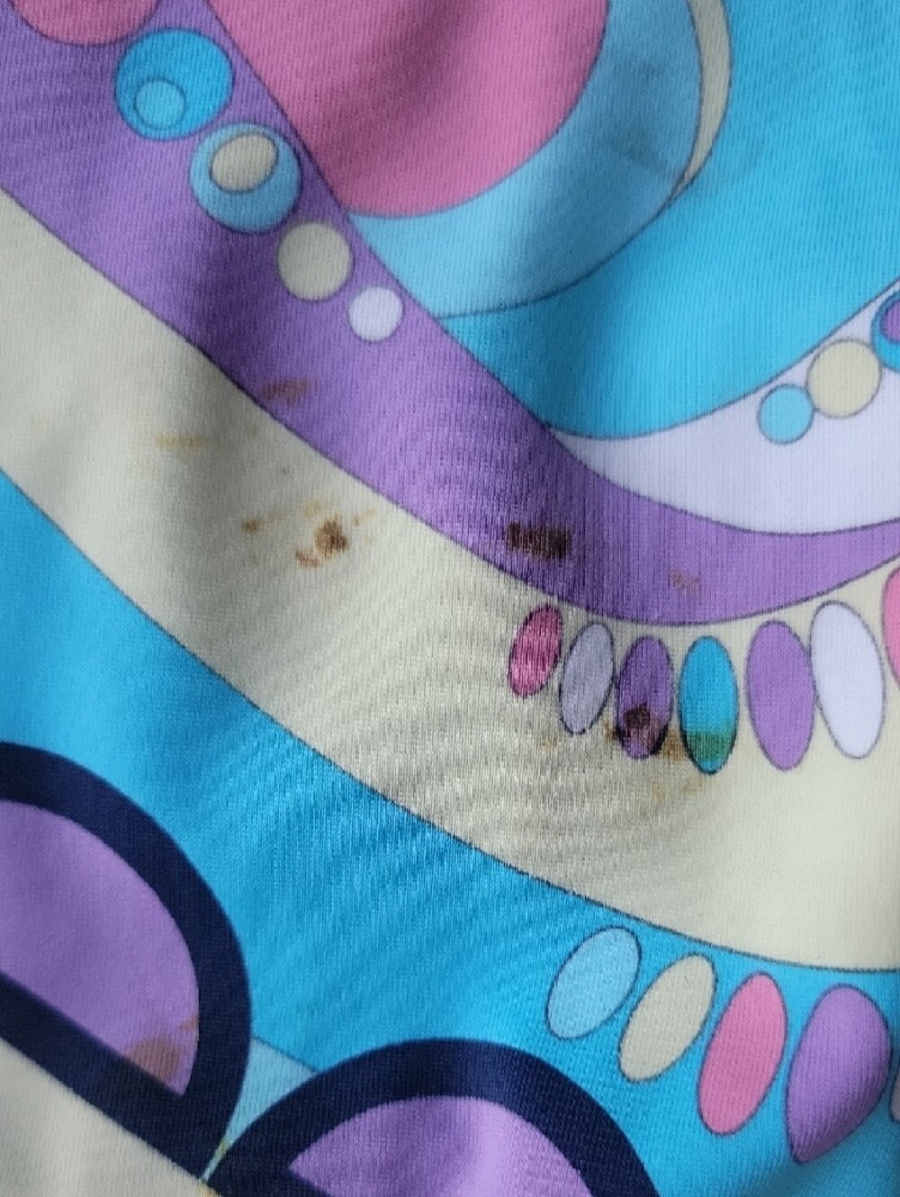 PUCCI Colorful Swirl One-Piece Swimsuit in Teal, Purple & Pink - Picture 2 of 5